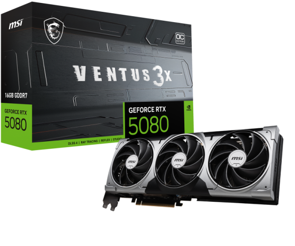 Placa video MSI GEFORCE RTX 5080 VENTUS 3X OC, 16GB