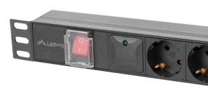 Unitate distributie alimentare PDU 19", 1U, 10A, 5 prize ,