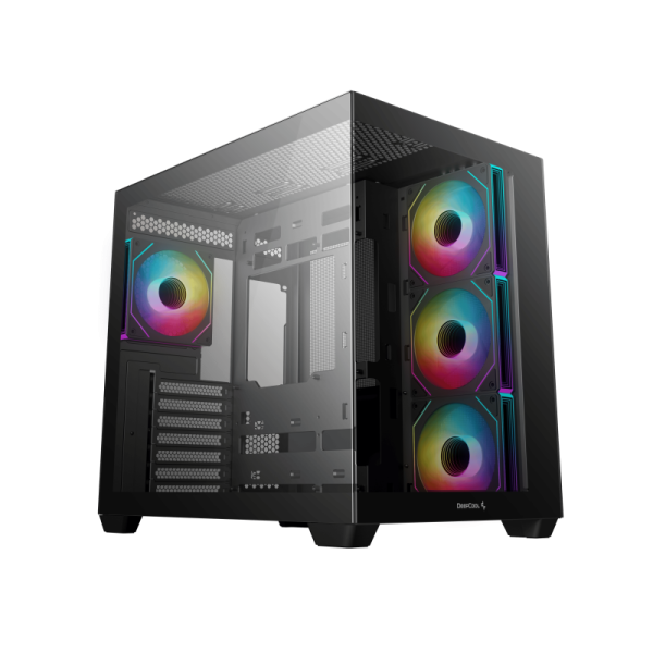 Carcasa DEEPCOOL CG530 4F, RGB, Mid Tower, Black