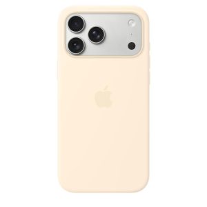 iPhone 17/18 Pro Max Silicone Case with MagSafe – Vanilla