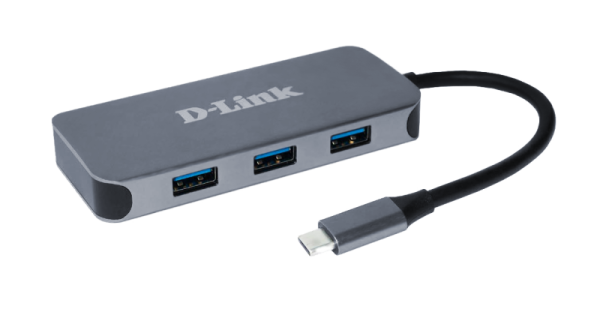 Docking station D-Link DUB-2335, USB Type-C, Gri, 2 ani Garantie