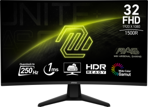 Monitor Consumer MSI MAG 32C6X, 31.5", 1920 x 1080 pixeli,