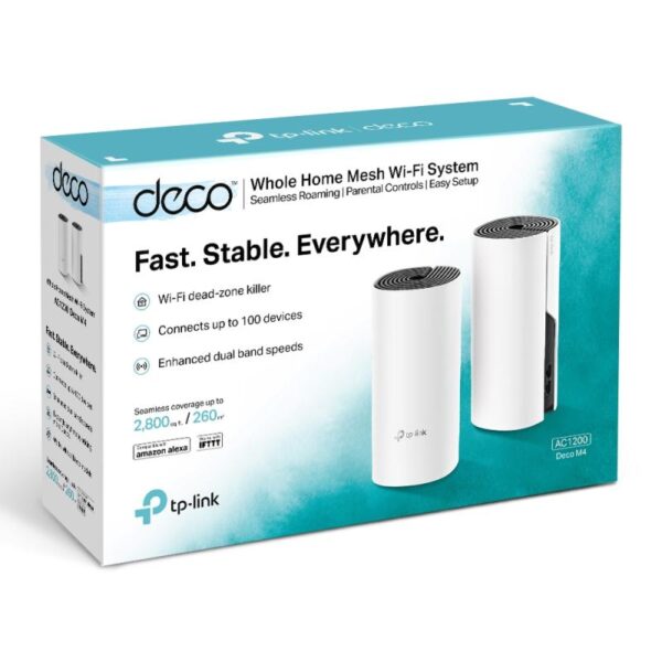 TP-Link Sistem Mesh Wi-Fi pentru întreaga casă AC1200, DECO M4(2-PACK); - Image 8