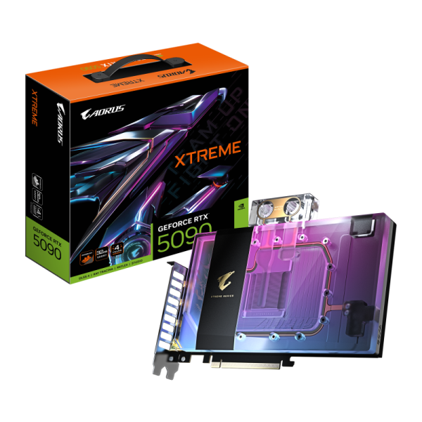 Placa video Gigabyte AORUS GeForce RTX 5090 XTREME WATERFORCE WB,