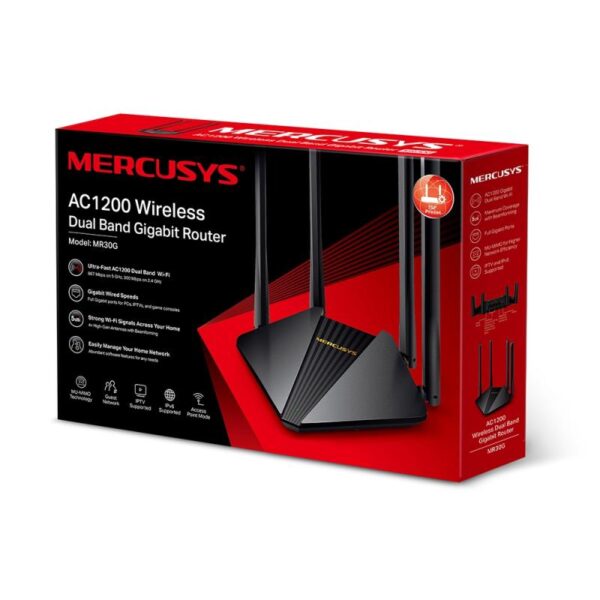 Router Wireless MERCUSYS MR30G, AC1200, Wi-Fi 5, Dual-Band, Gigabit - Image 8