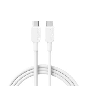 Cablu Anker 310 USB-C, USB-C/ USB-C, 1.8 m, Alb