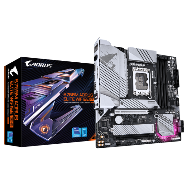 Placa de baza Gigabyte B760M AORUS ELITE WIFI6E GEN5, LGA