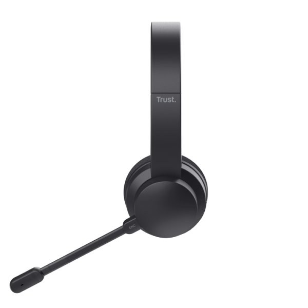 Casti Head-band Trust Ayda, Wireless/Wired, Negru