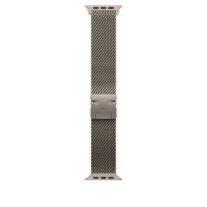 Curea pentru Apple Watch 49mm Natural Titanium Milanese Loop -