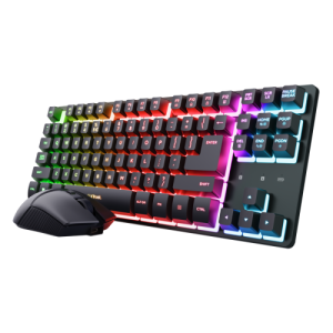 Kit Tastatura + Mouse Gaming Trust GXT 832 Thado, Wireless,