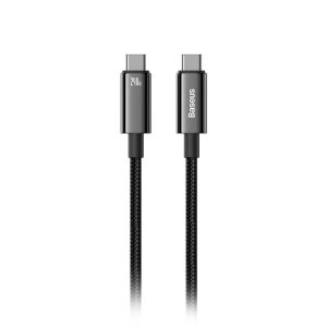 Cablu Baseus Tungsten Gold, USB A/ USB C, 1m, Negru