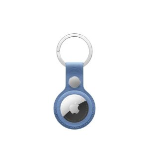 AirTag FineWoven Key Ring – Wildflower Blue