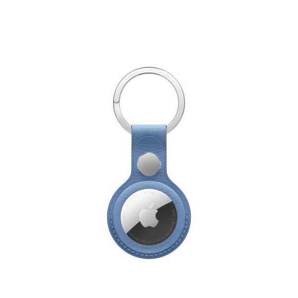 AirTag FineWoven Key Ring – Wildflower Blue