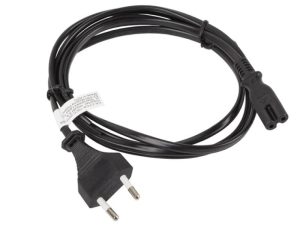 Cablu Lanberg CA-C7CA-10CC-0018-BK, C7 coupler/ CEE7/16, 1, 8 m, Negru