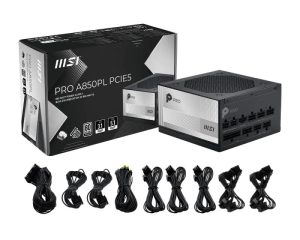 Sursa MSI PRO A850PL PCIE5, 80 PLUS Platinum, 850 W