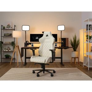 Scaun Gaming Corsair TC500 LUXE, pana in 120 kg, Bej