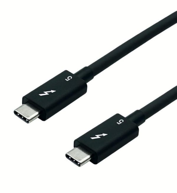 Cablu Roline Thunderbolt 5, USB Type C, 1m, Negru