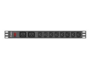 Unitate distributie alimentare PDU 19", 1U, 16A, 2 prize C19
