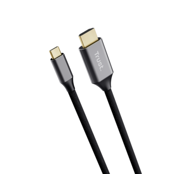 Cablu Trust Calyx, USB-C/ HDMI, 200 cm, Gri