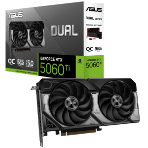 Plac video ASUS Dual GeForce RTX 5060 Ti O16G, GPU