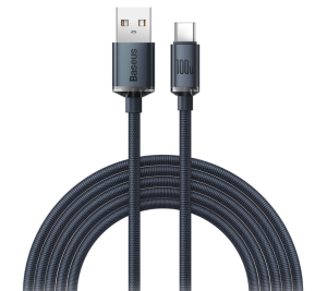 Cablu Baseus Crystal Shine, USB C/ USB A, 2 m,