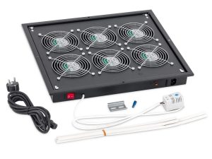 Panou ventilatie Triton pentru rack de podea 19", 6 ventilatoare