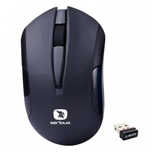 Mouse Serioux wireless, Drago 300, 1000dpi, negru, baterie AA inclusa