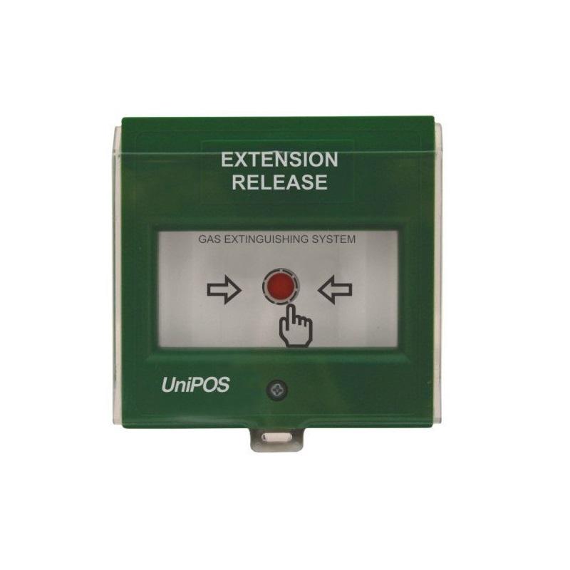 EXTENSION RELEASE Button, FD3050G;Button for activation of the automatic extinguishing