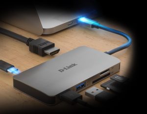 Docking station D-Link DUB-M610, USB Type-C, 100W, Gri, 2 ani