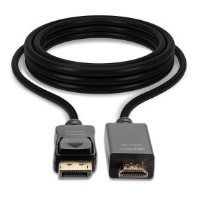 Cablu Lindy DisplayPort/ HDMI, 1m, Negru