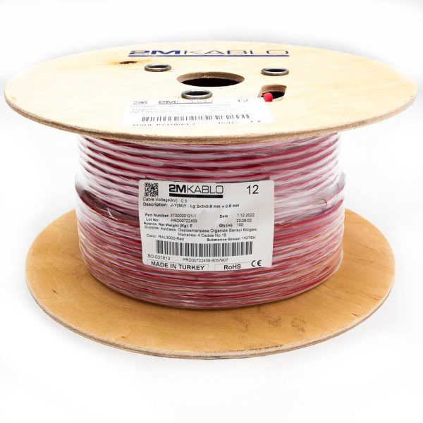 "Cablu incendiu JY(St)Y...Lg 2x2x0.8 mm + 0.8 mmproducator 2M Kablo,