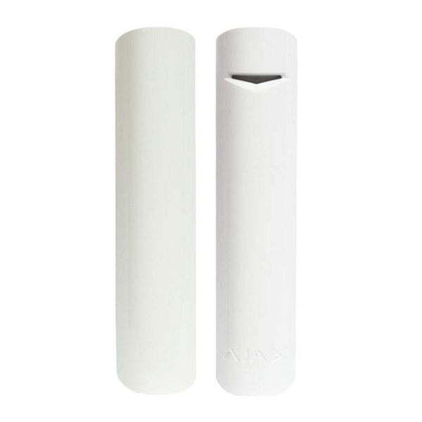 Contact magnetic cu senzor de soc DoorProtect Plus, wireless, alb