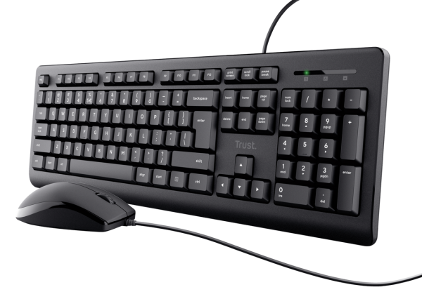 Kit wired tastatura si mouse Trust Wired Keyboard And Mouse