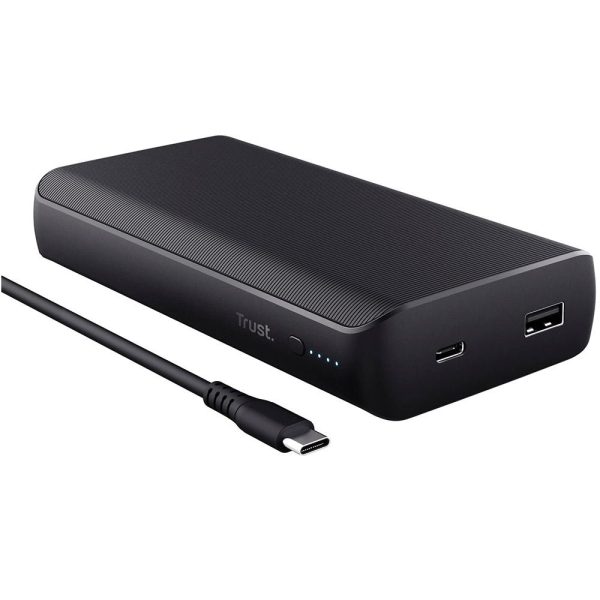 Baterie externa pt laptop, Trust Laro, 65W, negru