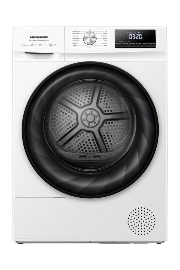 Uscator de rufe HEINNER HHPD-HMY80IVFC+++, 8 kg, Inverter, Clasa: C,