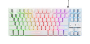 Tastatura Gaming Trust GXT 833W THADO, RGB, USB, Alb, EN