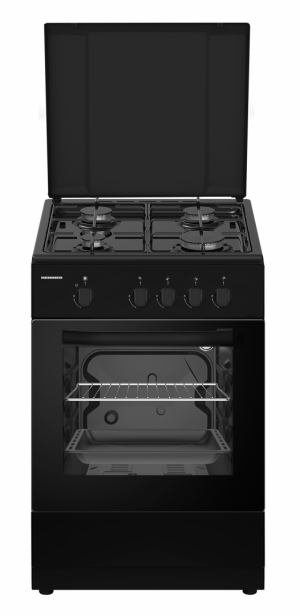 Aragaz gaz Heinner HFSC-SME50BK, 4 arzatoare, dispozitiv de siguranta, 50x55