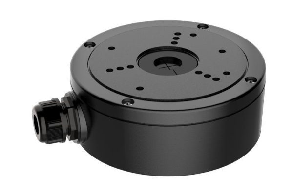 Hikvision Junction box DS-1280ZJ-S/BK ideala pentru montarea camerelor dome/bullet si