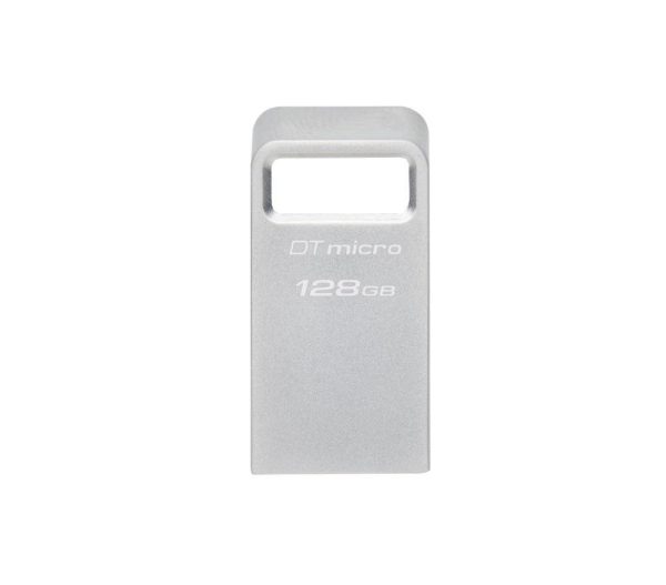 Memorie USB Kingston DataTraveler Micro 128 GB, USB 3.2, Argintiu
