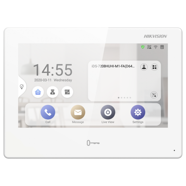 Post interior videointerfon 7 inchi cu Android Hikvision DS-KH9310-WTE1 (B)WIFI,