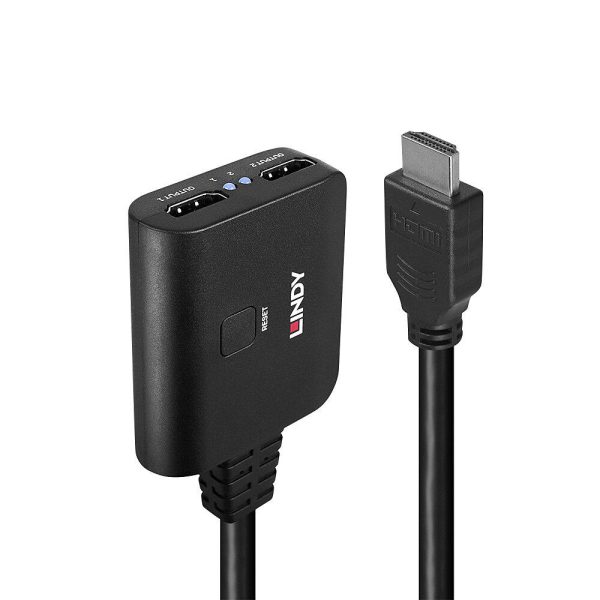 Cablu Lindy 2 Port HDMI 4K60 Splitter Cable, HDMI, 500