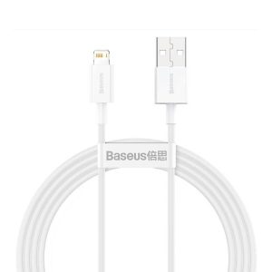 Cablu Baseus Superior, USB A/ Lightning, 1.5 m, Alb