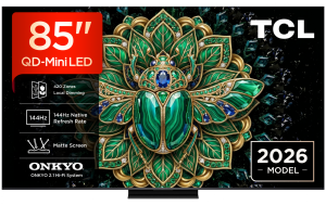 Televizor TCL QD-MiniLED 85MQLED75L, 214 cm, Smart Google TV, 4K,