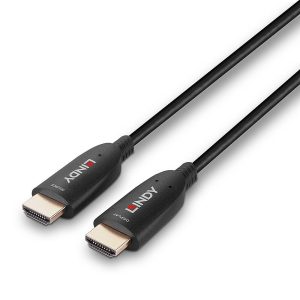 Cablu Lindy Fibre Optic Hybrid HDMI 8K60, HDMI, 20m, Negru