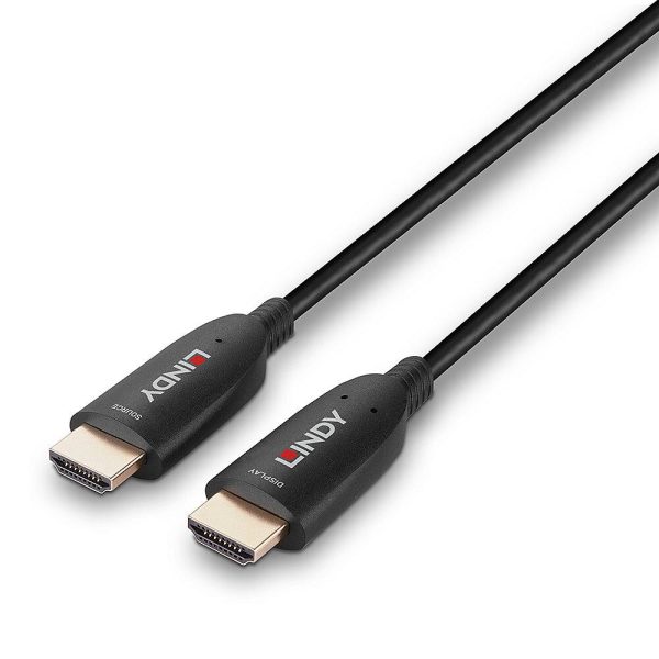 Cablu Lindy Fibre Optic Hybrid HDMI 8K60, HDMI, 20m, Negru
