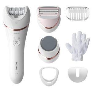 Epilator Philips Seria 8000 BRE730/10, argintiu