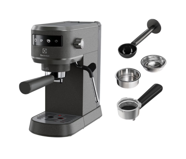 Espressor Electrolux E6EC1-6BST, manual, cafea macinata, negru
