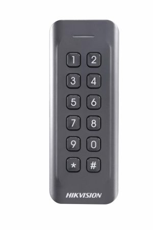 Card reader Hikvision, DS-K1802EK; Reads EM card, with keypad; Card
