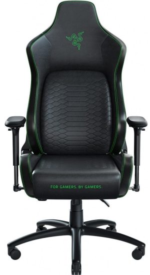 Scaun Gaming Razer Iskur XL, peste 120 kg, Negru/Verde