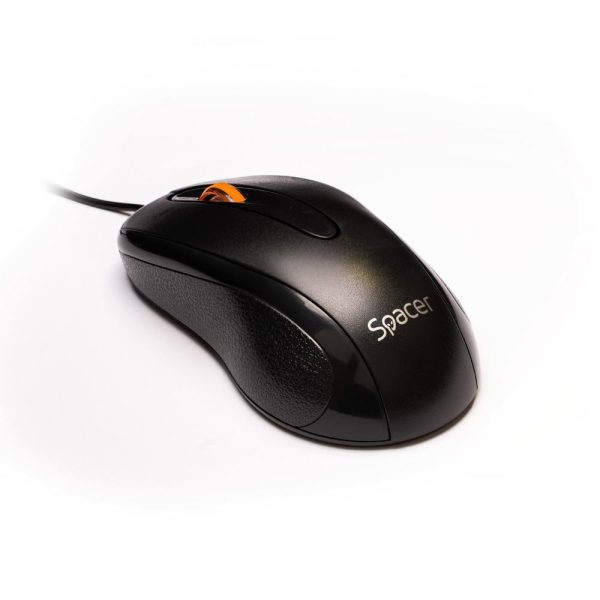 Mouse Spacer SPMO-F01, 1000 dpi, Negru